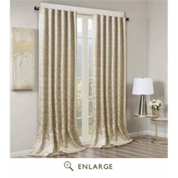 Sun Smart 50 x 108 in. Cassius Jacquard Total Blackout Panel; Gold SS40-0006